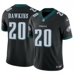 Men Philadelphia Eagles Brian Dawkins #20 Black F U S E Stitched NFL Jersey