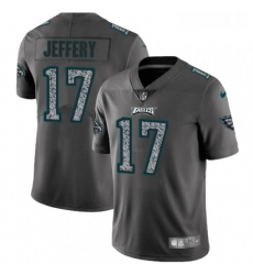 Mens Nike Philadelphia Eagles 17 Alshon Jeffery Gray Static Vapor Untouchable Limited NFL Jersey