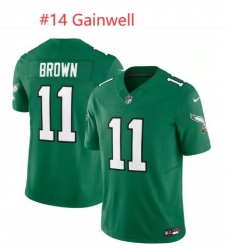 Men's Philadelphia Eagles Kenny Gainwell #14 Nike Kelly Green Alternate Game Jersey