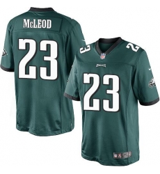 Nike Eagles #23 McLeod Midnight Green Team Color Mens Stitched NFL New Elite Jersey