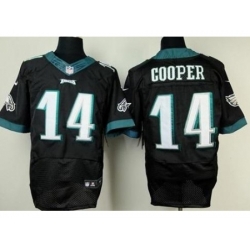 Nike Philadelphia Eagles 14 Riley Cooper Black Elite NFL Jersey