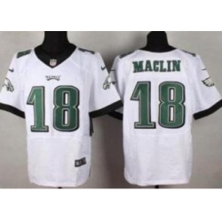 Nike Philadelphia Eagles 18 Jeremy Maclin White Elite NFL Jersey