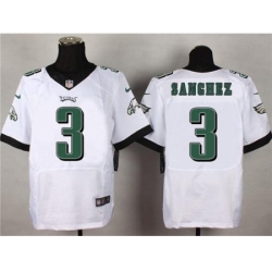 Nike Philadelphia Eagles 3 Mark Sanchez White Elite NFL Jersey