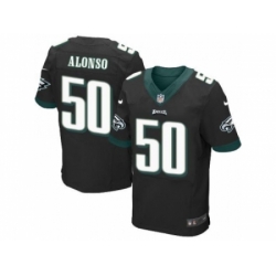 Nike Philadelphia Eagles 50 Kiko Alonso Black Elite NFL Jersey