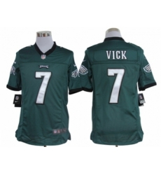 Nike Philadelphia Eagles 7 Michael Vick Green Limited NFL Jersey