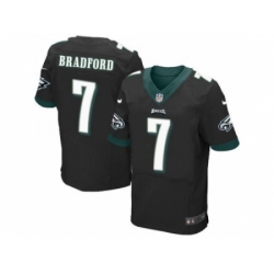 Nike Philadelphia Eagles 7 Sam Bradford Black Elite NFL Jersey