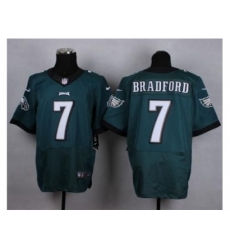 Nike Philadelphia Eagles 7 Sam Bradford Midnight Green Elite NFL Jersey