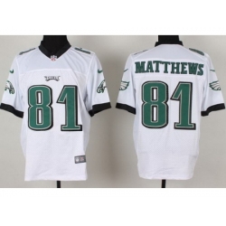 Nike Philadelphia Eagles 81 Jordan Matthews White Elite NFL Jersey