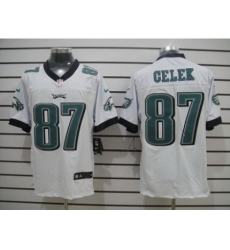 Nike Philadelphia Eagles 87 Brent Celek White Elite NFL Jersey