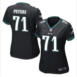 Women NEW Eagles #71 Jason Peters Black Alternate Stitched NFL New Elite Jersey