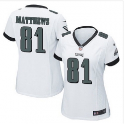 Women NEW Eagles #81 Jordan Matthews White Stitched NFL New Elite Jersey