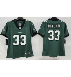 Women Philadelphia Eagles 33 Cooper DeJean Green New Vapor Untouchable Limited Stitched Football Jersey Women Philadelphia Eagles 33 Cooper DeJean Green New Vapor Untouchable Limited Stitched Football Jersey