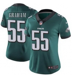 Women Philadelphia Eagles Brandon Graham #55 Green F U S E Stitched NFL Jersey