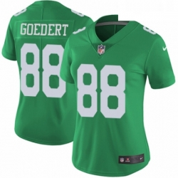 Womens Nike Philadelphia Eagles 88 Dallas Goedert Limited Green Rush Vapor Untouchable NFL Jersey