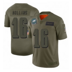 Womens Philadelphia Eagles 16 Mack Hollins Limited Camo 2019 Salute to Service Football Jersey