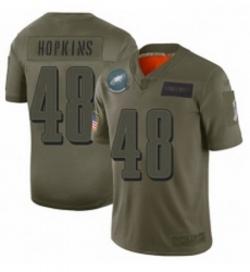 Womens Philadelphia Eagles 48 Wes Hopkins Limited Camo 2019 Salute to Service Football Jersey