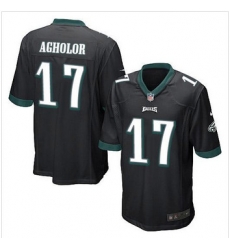 Youth NEW Eagles #17 Nelson Agholor Black Alternate Stitched NFL Elite Jersey