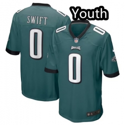 Youth Philadelphia Eagles 0 D 27Andre Swift Green vapor Limited Jersey