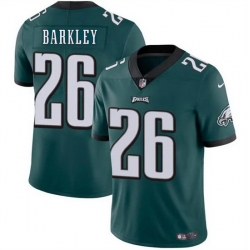 Youth Philadelphia Eagles 26 Saquon Barkley Green Vapor Untouchable Limited Stitched Football Jersey