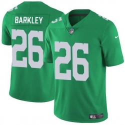 Youth Philadelphia Eagles 26 Saquon Barkley Kelly Green Vapor Untouchable Limited Stitched Football Jersey