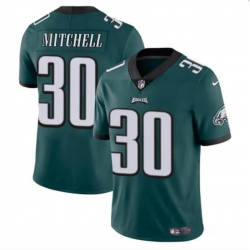 Youth Philadelphia Eagles 30 Quinyon Mitchell Green 2024 Draft Vapor Untouchable Limited Stitched Football Jersey