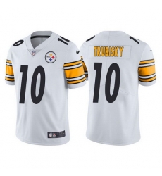 Men Pittsburgh Steelers 10 Mitchell Trubisky White Vapor Untouchable Limited Stitched jersey