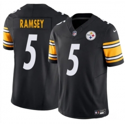 Men Pittsburgh Steelers 5 Jalen Ramsey Black 2025 F U S E  Vapor Untouchable Limited Stitched Jersey
