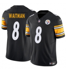 Men Pittsburgh Steelers 8 Corliss Waitman Black 2024 F U S E Alternate Vapor Untouchable Limited Stitched Jersey