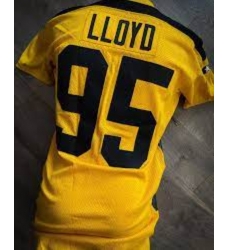 Men Pittsburgh Steelers #95 Greg Lloyd Gold 1933 Throwback Alternate Stitched Football Jersey