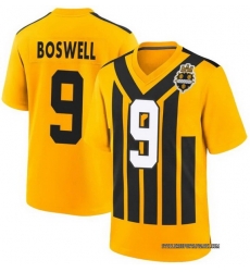 Men Pittsburgh Steelers Chris Boswell #9 Gold 1933 F U S E Throwback Alternate Football Stitched Football Jersey
