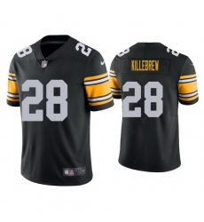 Men Pittsburgh Steelers Miles Killebrew #28 Black Vapor Limited Stitched Football Jersey