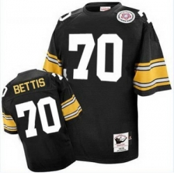 Mitchell And Ness Steelers 70 Ernie Stautner Black Stitched NFL Jersey