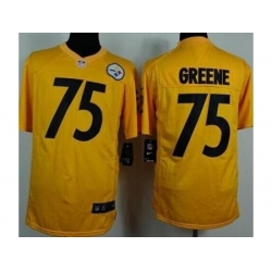 Nike Pittsburgh Steelers 75 Joe Greene Yellow Game NFL Jersey