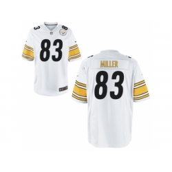 Nike Pittsburgh Steelers 83 Heath Miller White Game NFL Jersey