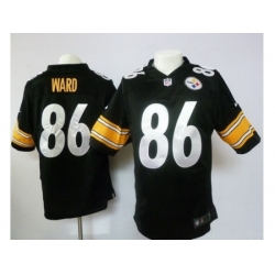 Nike Pittsburgh Steelers 86 Hines Ward Game Black NFL Jersey