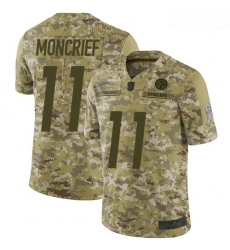 Steelers 11 Donte Moncrief Camo Men Stitched Football Limited 2018 Salute To Service Jersey