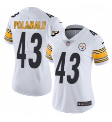 Womens Nike Pittsburgh Steelers 43 Troy Polamalu Elite White NFL Jersey