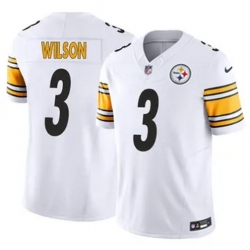 Youth Pittsburgh Steelers 3 Russell Wilson White F U S E Vapor Untouchable Limited Football Stitched Jersey