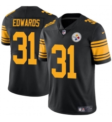 Youth Pittsburgh Steelers 31 Daijun Edwards Black Color Rush Limited Stitched Football Jersey