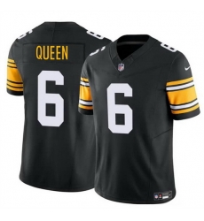 Youth Pittsburgh Steelers 6 Patrick Queen Black 2023 F U S E  Vapor Untouchable Limited Stitched Football Jersey