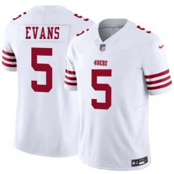 Men San Francisco 49ers  5 Mike Evans White 2026 F U S E  Vapor Untouchable Limited Stitched Football Jersey