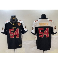 Men San Francisco 49ers 54 Fred Warner Black F U S E  Mexico Vapor Limited Stitched Football Jersey 2