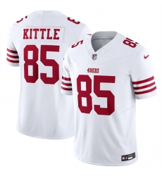 Men San Francisco 49ers 85 George Kittle White 2023 F U S E  Vapor Untouchable Limited Stitched Football Jersey