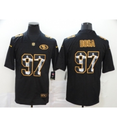 Men San Francisco 49ers 97 Nick Bosa Jesus Faith Black Vapor Untouchable Stitched NFL Nike Limited Jersey