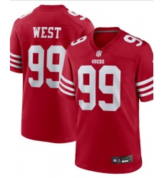 Men San Francisco 49ers 99 CJ West Red 2025 F U S E Vapor Untouchable Limited Stitched Football Jersey Men San Francisco 49ers 99 CJ West Red 2025 F U S E Vapor Untouchable Limited Stitched Football Jersey