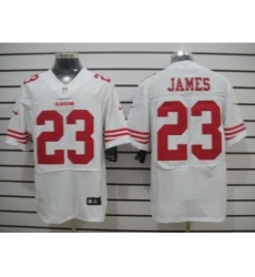 Nike San Francisco 49ers 23 LaMichael James White Elite NFL Jersey