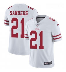 Youth Nike San Francisco 49ers 21 Deion Sanders White Vapor Untouchable Limited Player NFL Jersey