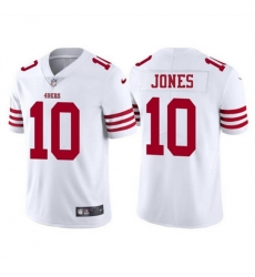 Youth San Francisco 49ers 10 Mac Jones White 2025 Vapor Untouchable Limited Stitched Football Jersey