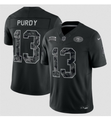 Youth San Francisco 49ers  13 Brock Purdy Black 2026 Salute to Service Limited Stitched Football Jersey