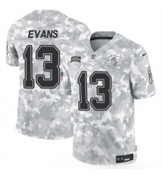 Men Tampa Bay Buccaneers 13 Mike Evans 2024 F U S E Arctic Camo Salute To Service Limited Stitched Football Jersey